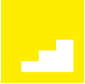 Yellow square containing a darker colored stair with three steps.